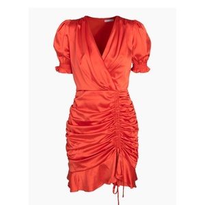 Adeline Rae Genesee Sateen Red Dress